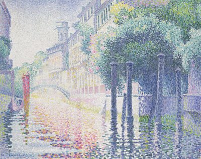 Rio San Trovaso, Venedig, 1903-4 von Henri Edmond Cross